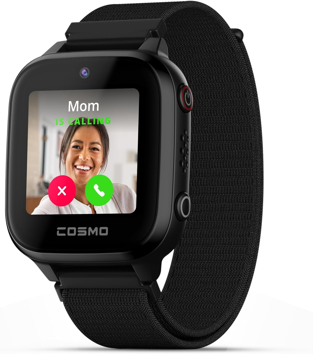 COSMO 3 Smart Watch for Kids - Phone Watch & GPS Tracker, Calling, Texting, Camera, School Mode, SOS Alerts, SIM Card Included (Black)