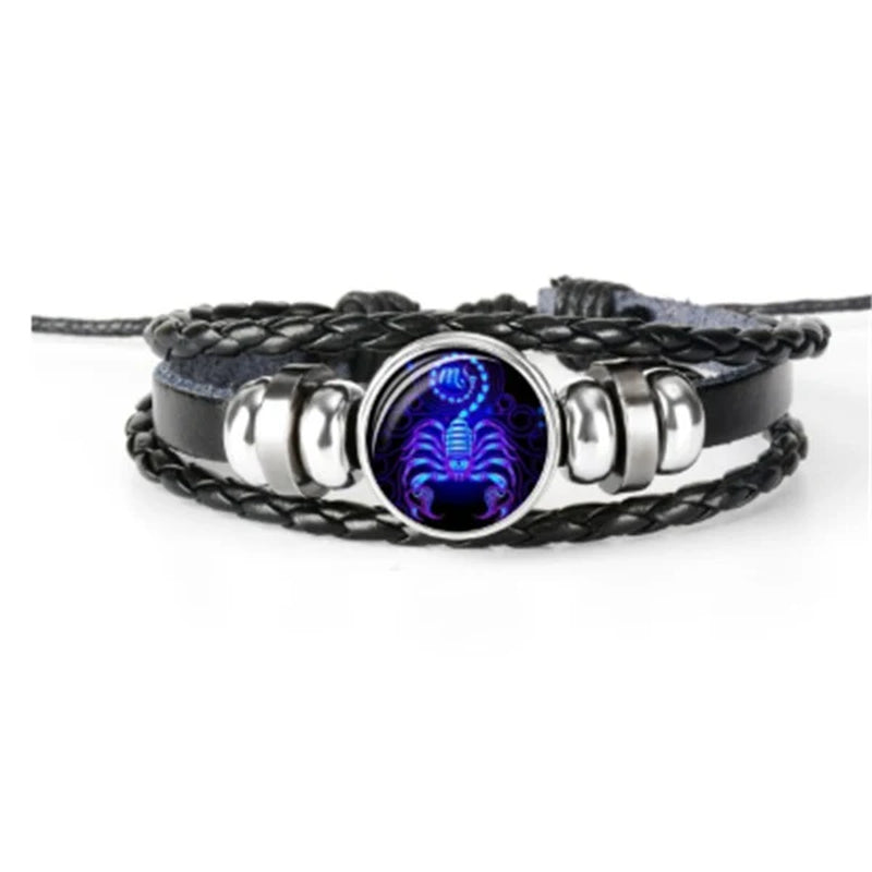 Zodiac Constellation Braided Bracelet for Men, Women, and Kids