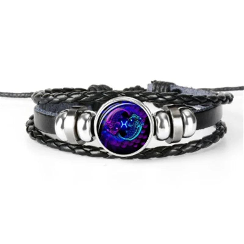 Zodiac Constellation Braided Bracelet for Men, Women, and Kids