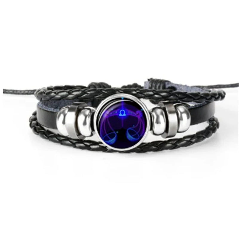 Zodiac Constellation Braided Bracelet for Men, Women, and Kids