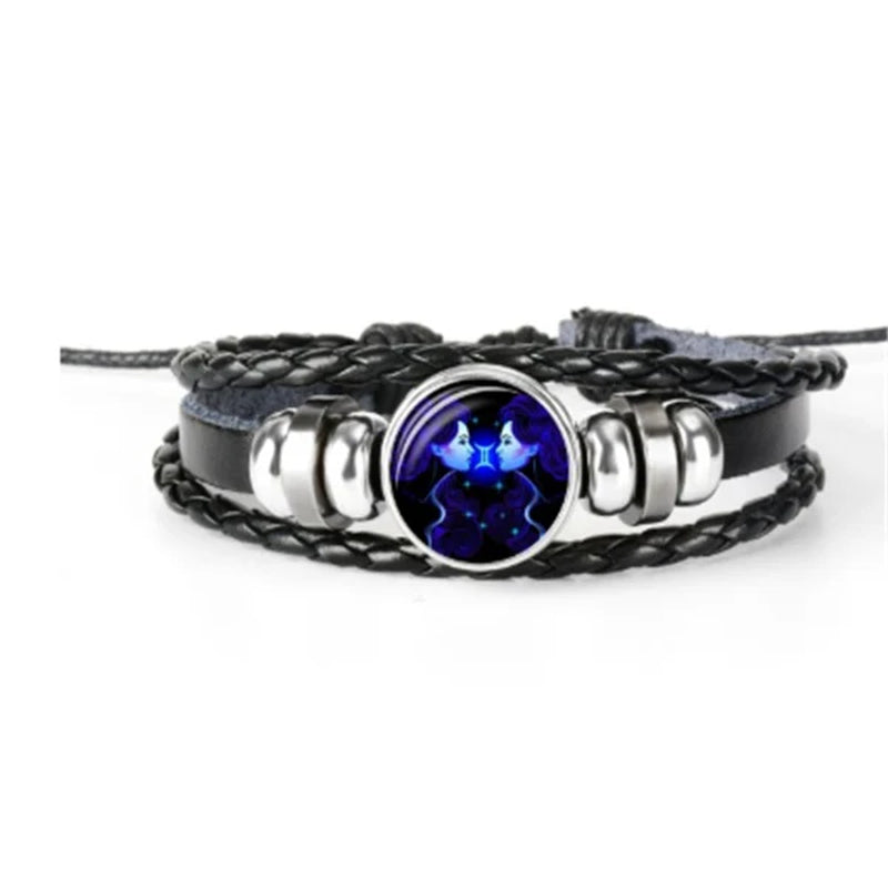 Zodiac Constellation Braided Bracelet for Men, Women, and Kids