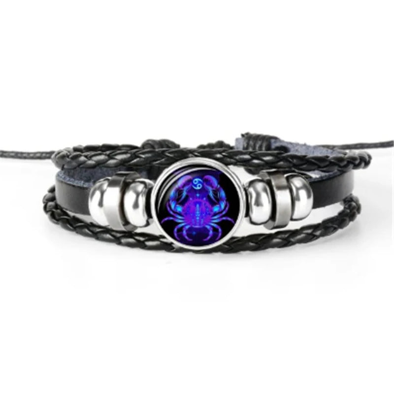 Zodiac Constellation Braided Bracelet for Men, Women, and Kids